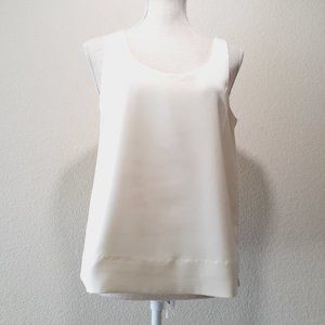 J. Crew Cream Sleeveless Blouse